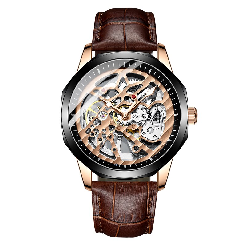 Automatic Mechanical Watch | men's automatic mechanical watch | skeleton automatic mechanical watch | seiko automatic mechanical watch | eyki flywheels automatic mechanical watch