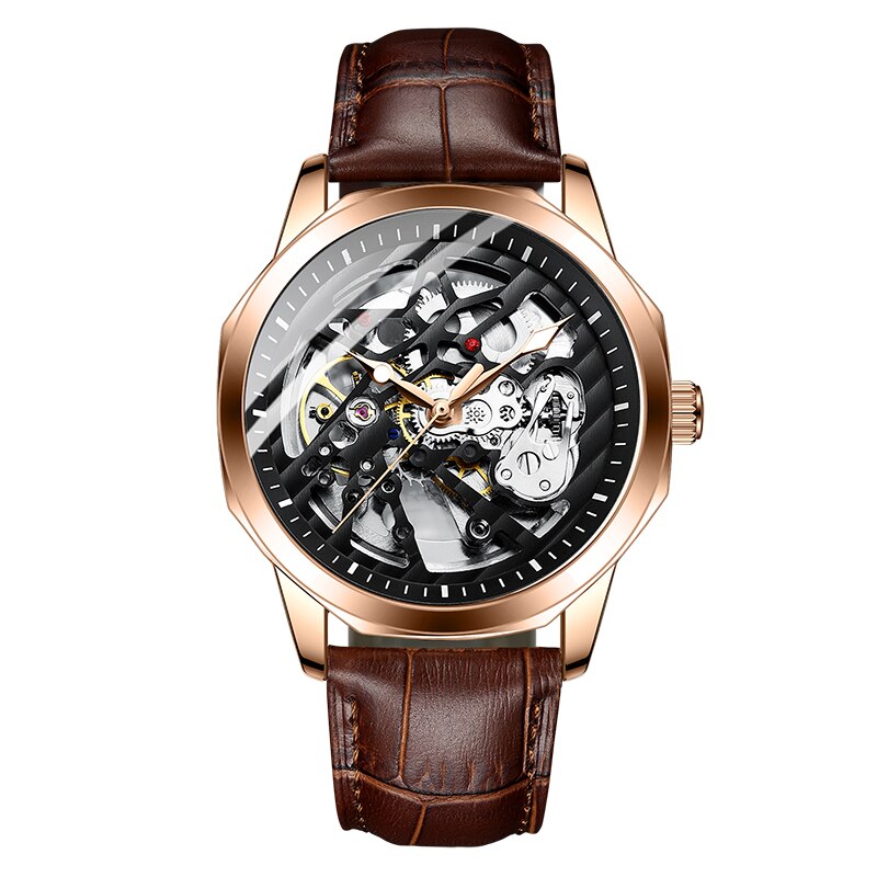 Automatic Mechanical Watch | men's automatic mechanical watch | skeleton automatic mechanical watch | seiko automatic mechanical watch | eyki flywheels automatic mechanical watch