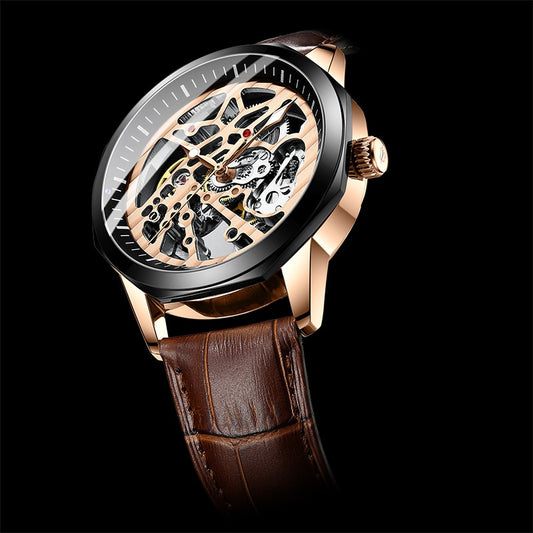 Automatic Mechanical Watch | men's automatic mechanical watch |  skeleton automatic mechanical watch |  seiko automatic mechanical watch |  eyki flywheels automatic mechanical watch 