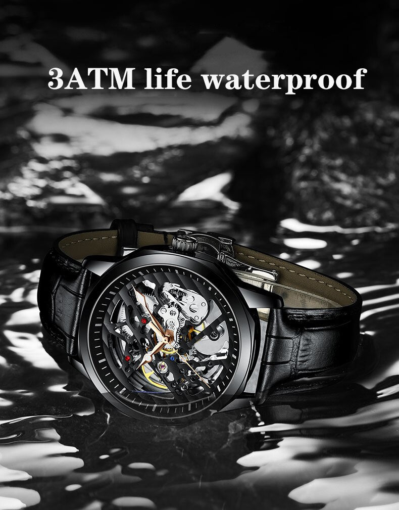 Automatic Mechanical Watch | men's automatic mechanical watch | skeleton automatic mechanical watch | seiko automatic mechanical watch | eyki flywheels automatic mechanical watch