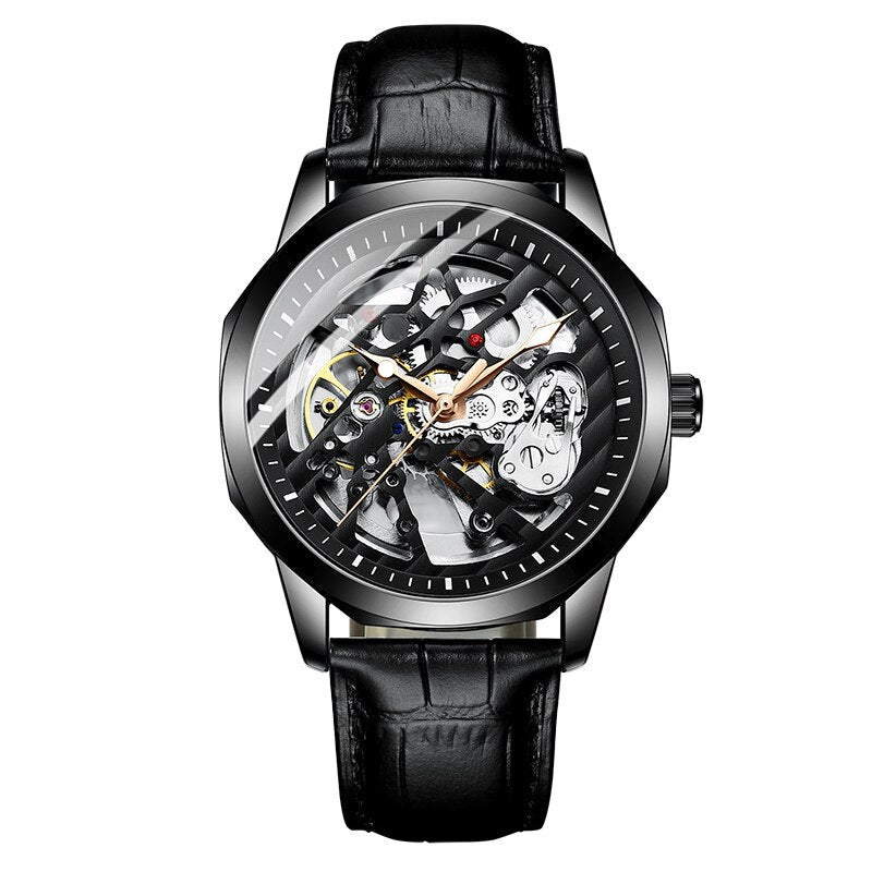 Automatic Mechanical Watch | men's automatic mechanical watch | skeleton automatic mechanical watch | seiko automatic mechanical watch | eyki flywheels automatic mechanical watch