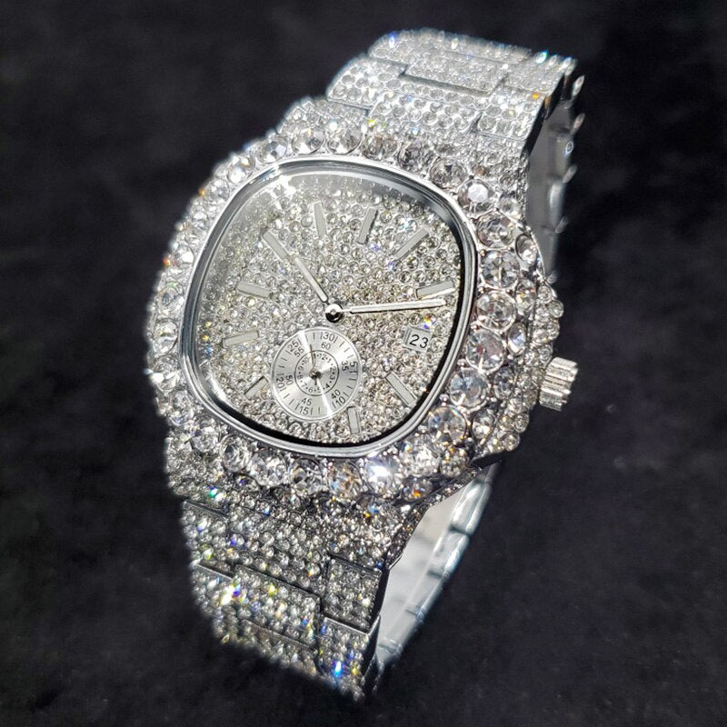 MISSFOX Diamond Watch | diamond watch | men's diamond watch | diamond watch for men | real diamond watch 