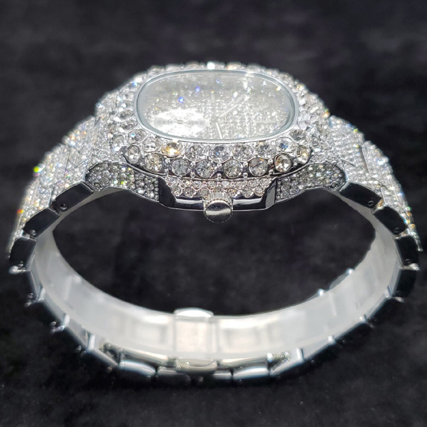 moissanite watch | moissanite watch mens | moissanite watch rolex | cartier moissanite watch | iced out moissanite watch